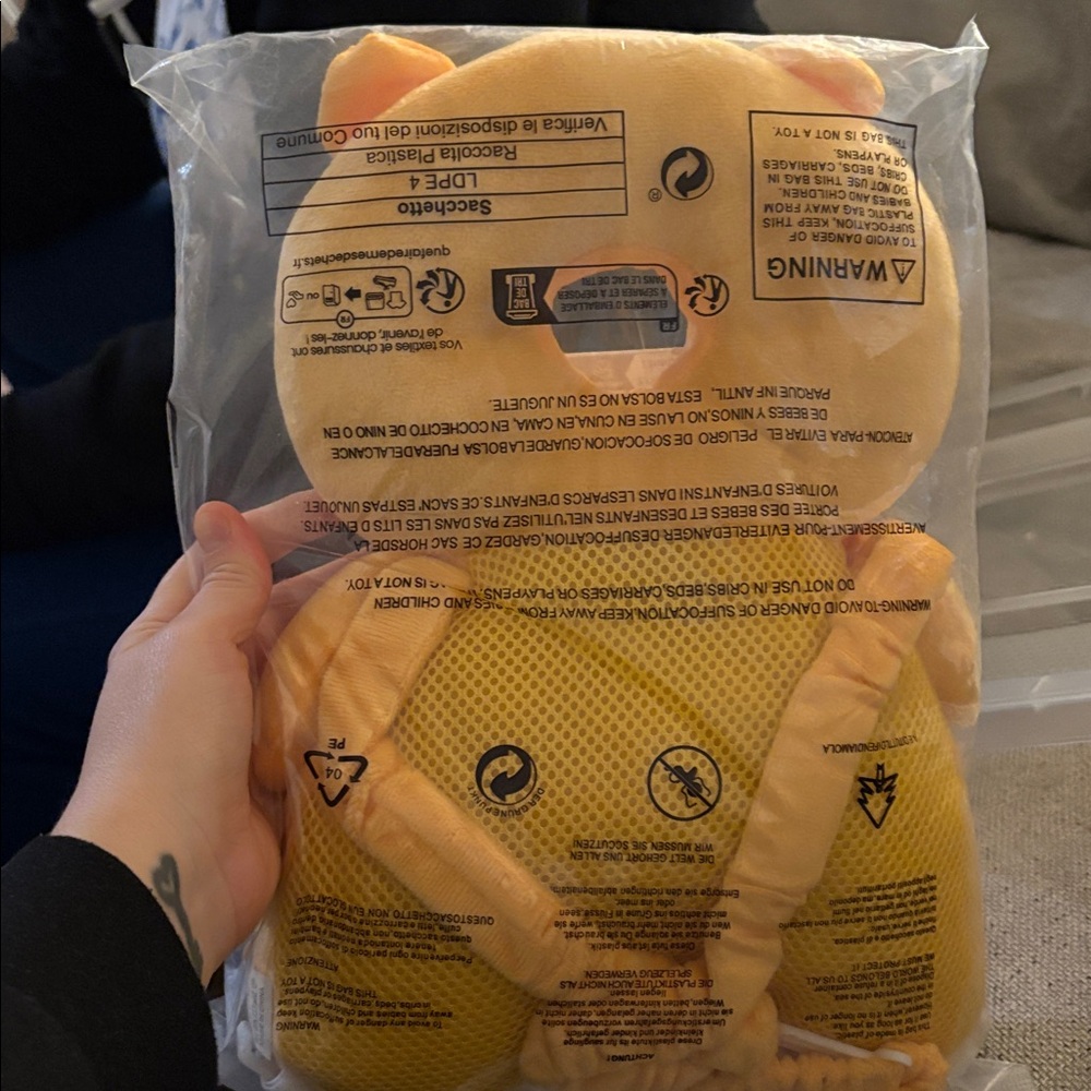 Yellow Baby Safety Backpack